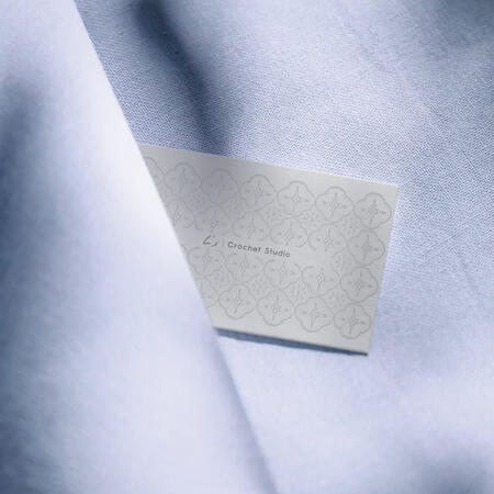 L's Business Card L's,crochet,studio,business card design